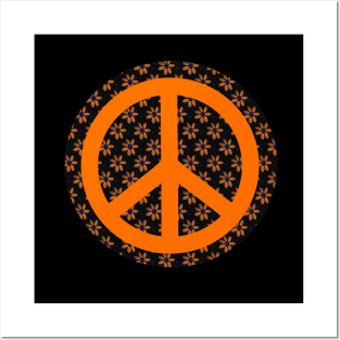 Peace Sign Flower Child Posters and Art